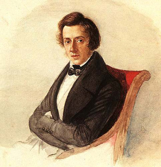 Porträt von Fryderyk Chopin